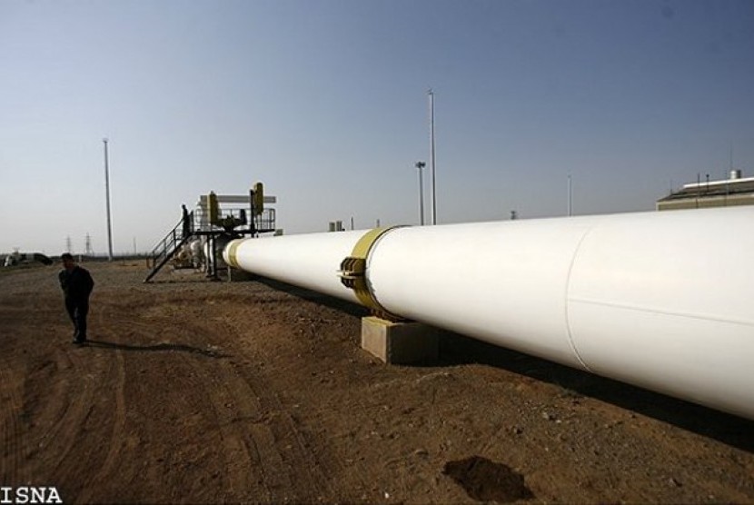 Pipa gas Iran (ilustrasi)