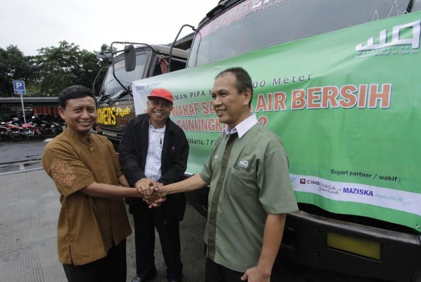 Pipa HDPE WAfP Gunung Kidul Didukung CIMB Niaga Syariah, LAZ Indosat, Mazizka Pelindo II dan UPZ Kemenkeu 