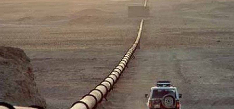 Pipa saluran gas Mesir di semenanjung Sinai