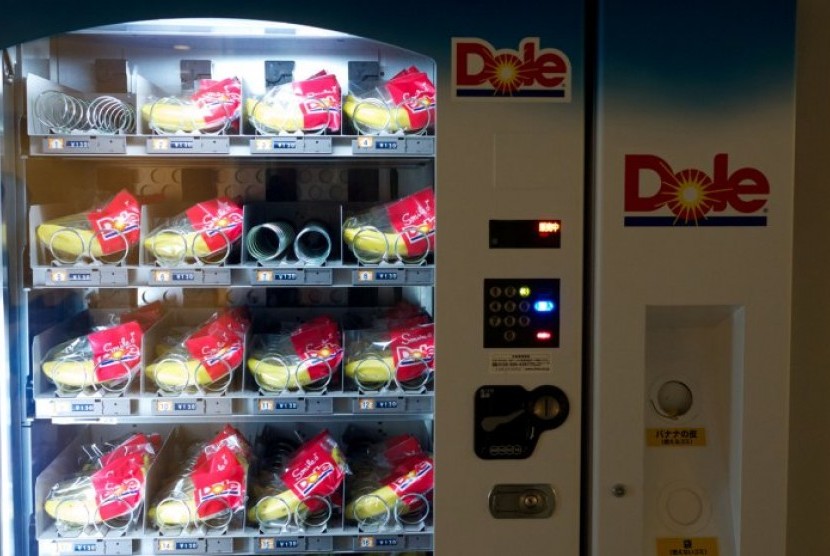 Pisang dalam vending machine