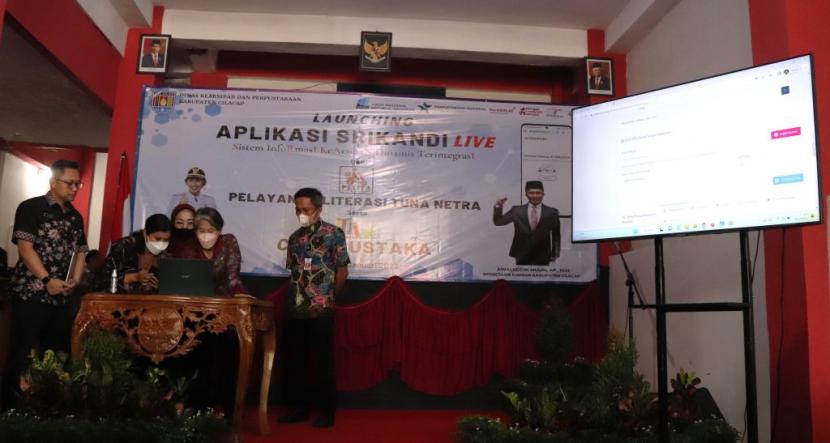 Pj Bupati Cilacap Yunita Dyah Suminar saat Launching SRIKANDI, Rabu (18/1/2023). 