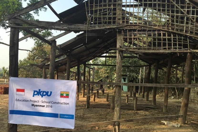 PKPU Bangun Sekolah di Desa Hla Ma Chae, Sittwe