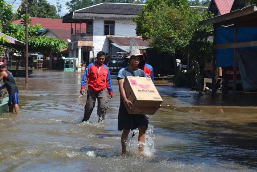Korban banjir di Kutai Timur, Kalimantan Timur (ilustrasi)