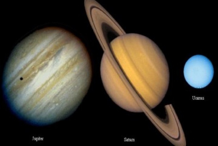 Planet Saturnus dan Jupiter