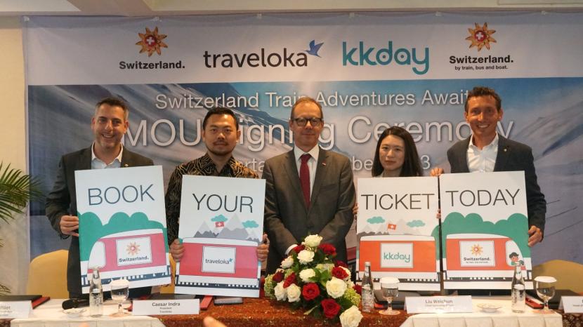 Platform travel se-Asia Tenggara Traveloka, menjalin kemitraan strategis dengan Switzerland Tourism, Swiss Travel System AG, dan KKday bertujuan untuk memperluas jangkauan produk aktivitas perjalanan (travel activities) kepada konsumen di Indonesia dan Asia Tenggara.