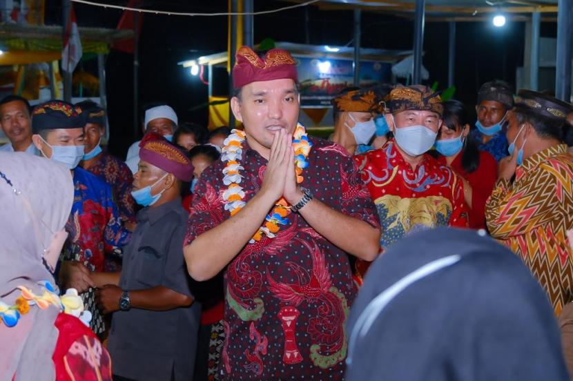Plt Bupati Muba Beni Hernedi bersilaturahmi ke Desa Suka Maju jelang perayaan Nyepi.