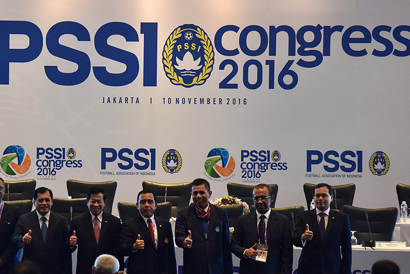   Pembukaan kongres PSSI di Jakarta, Kamis (10/11). 