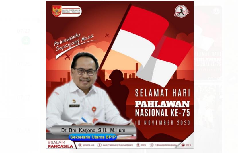 Plt Sekretaris Utama BPIP, Karjono, kepada Republika, Ahad (15/8) malam, mengatakan menyikapi berbagai masukan dan tanggapan masyarakat terkait lomba karya tulis yang sebelumnya telah ramai  diberitakan di berbagai media masa, Karjono mengungkapkan bahwa keluarga besar BPIP merasa senang masyarakat memberi perhatian.