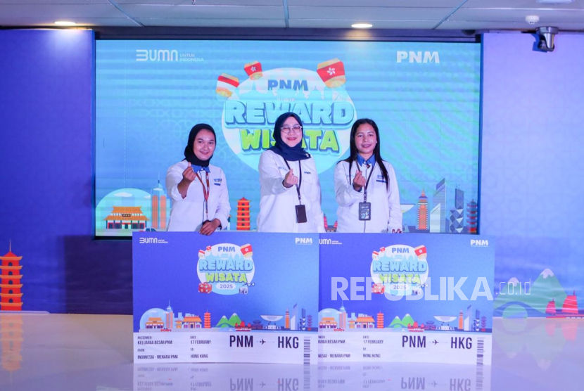 Pelepasan penerima reward bagi insan terbaik PNM di Ballroom Menara PNM pada Senin (17/2/2025).