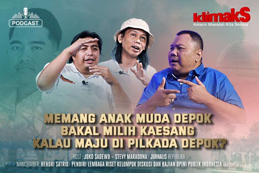 Podcast Klimaks kali ini membahas anak Presiden Jokowi, Kaesang Pangarep yang masuk dalam radar calon wakil wali kota Depok ke depan.