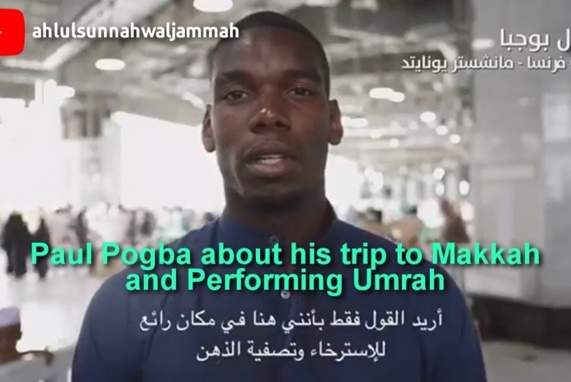 Pogba saat umrah.