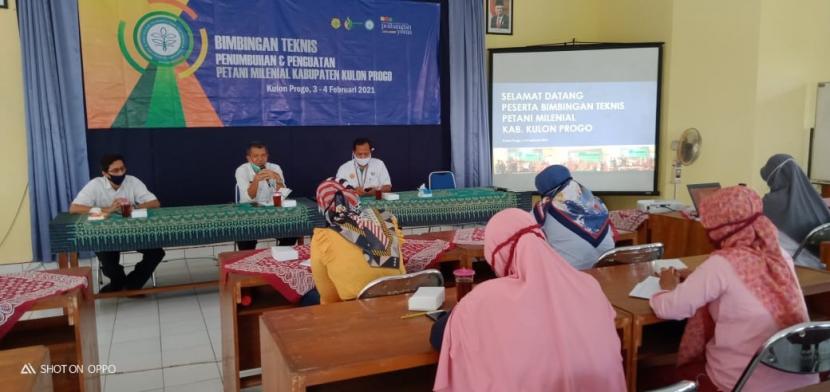Polbangtan Yoma menggelar Bimtek Penguatan dan Penumbuhan Petani Milenial di Kabupaten Kulonprogo, DIY.
