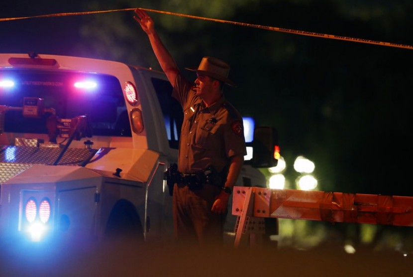 Polisi di lokasi penembakan Texas, ilustrasi