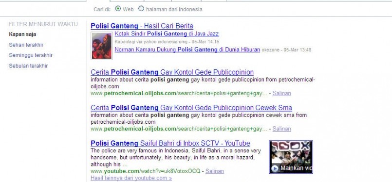 Polisi Ganteng di Yahoo