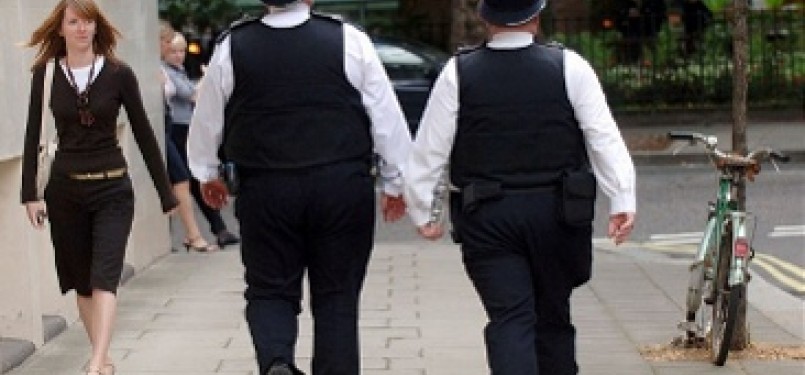 Polisi kelebihan berat badan di Inggris (Ilustrasi)
