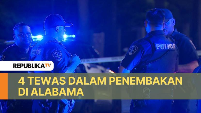 Polisi mengatakan sekitar 100 selongsong peluru ditemukan di tempat kejadian.