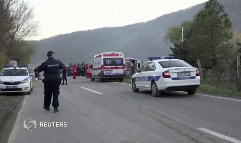 Polisi Serbia tengah memantau ledakan yang terjadi di pabrik mesin roket.