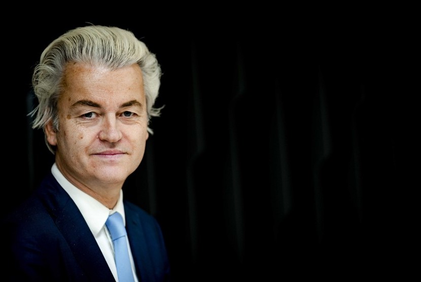 Politikus Belanda yang anti Islam Geert Wilders. 