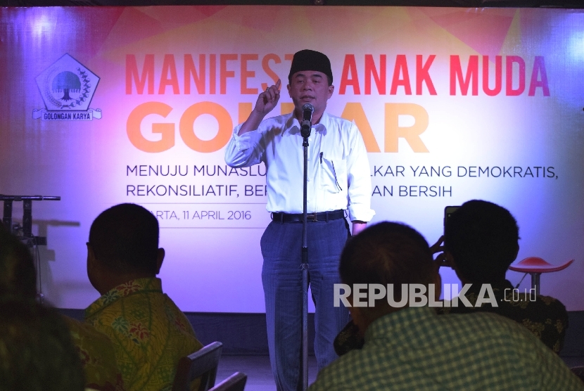 Politisi Partai Golkar Ade Komaruddin (Republika/Rakhmawaty La'lang)