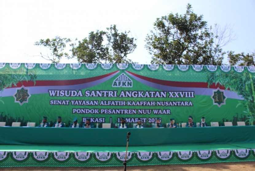 Pondok Pesantren Nuu Waar mengisuda santri angkatan ke-28, Ahad (13/3) di Pesantren Nuu Waar, Bekasi, Jawa Barat