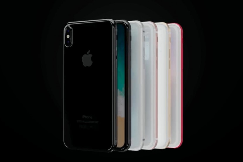 Ponsel pintar produk Apple (ilustrasi).