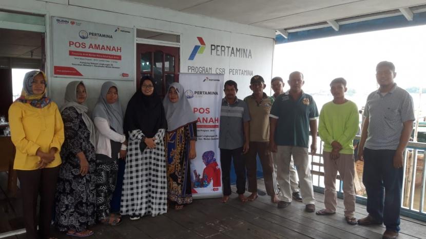 Pos Amanah PT Pertamina Fuel Terminal Medan Group melaksanakan pelatihan pengukuran kualitas air laut untuk budidaya ikan pada keramba, Rabu (19/08).