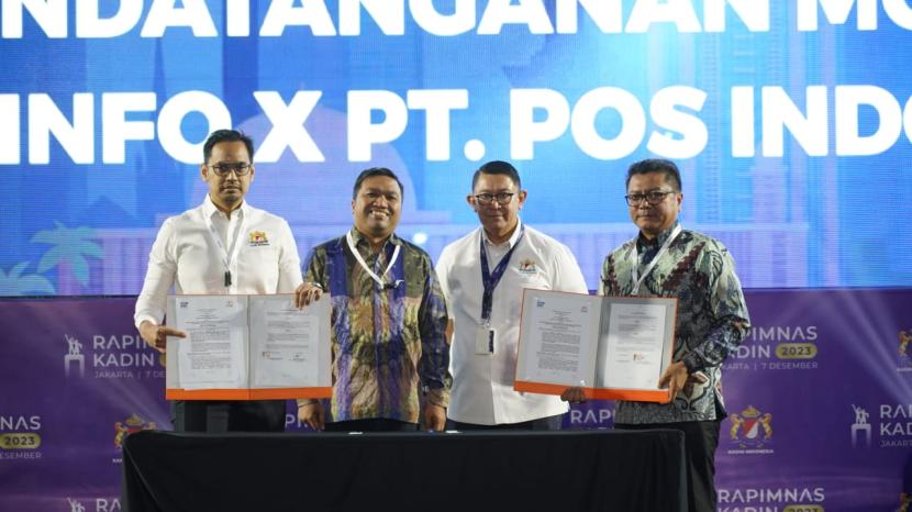 Pos Indonesia sepakat melakukan kerja sama dengan TikTok dan Kadin Indonesia.