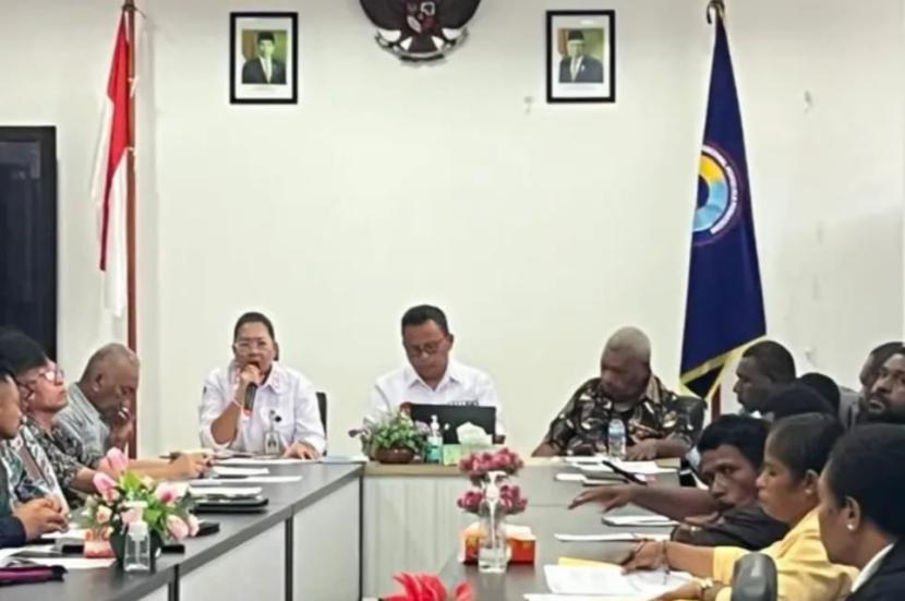 Pos Lintas Batas Negara (PLBN) Skouw di Distrik Muara Tami, Kota Jayapura, Papua, kembali menerima kunjungan pejabat dan delegasi dari Papua Nugini (PNG). 