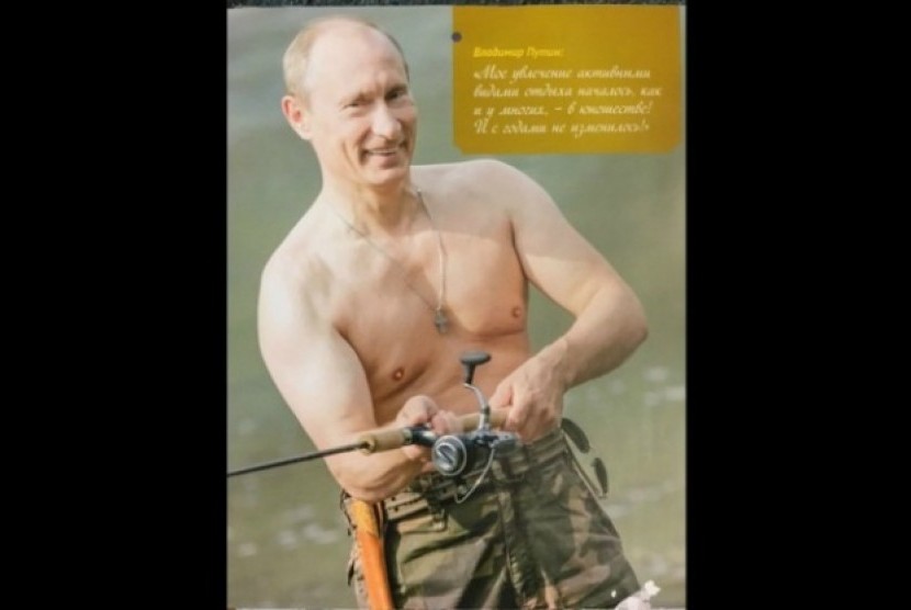 Sampul depan kalender Putin.