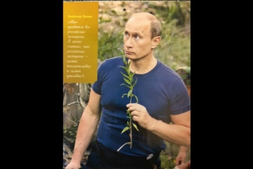 Sampul depan kalender Putin.