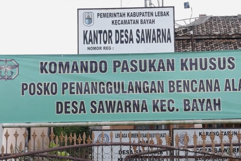 Posko bantuan bencana alam gempa buni di Lebak, Banten