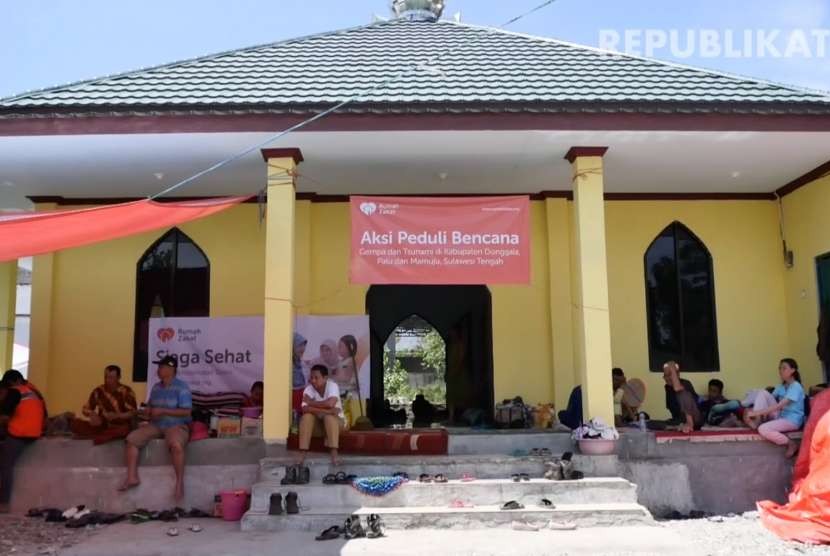 Posko bantuan Rumah Zakat di Palu, Sulteng