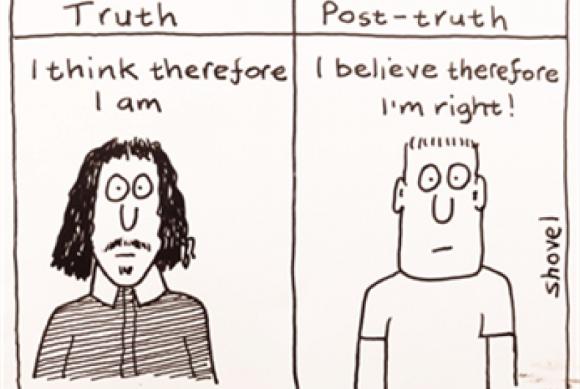 Post truth (ilustrasi)