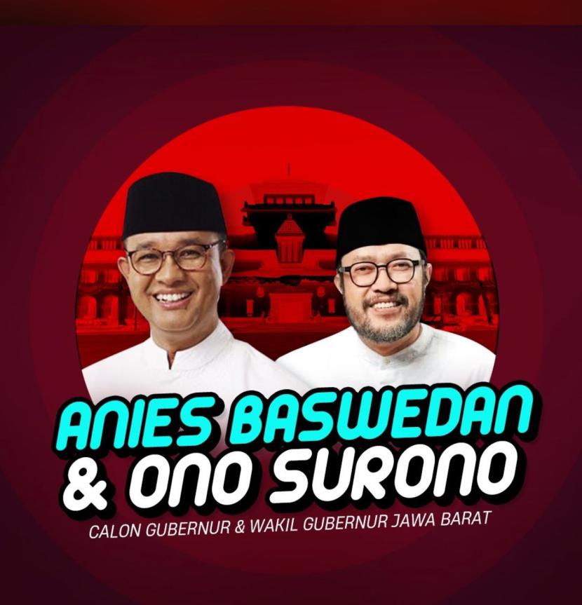 Poster Anies Baswedan dan Ono Surono