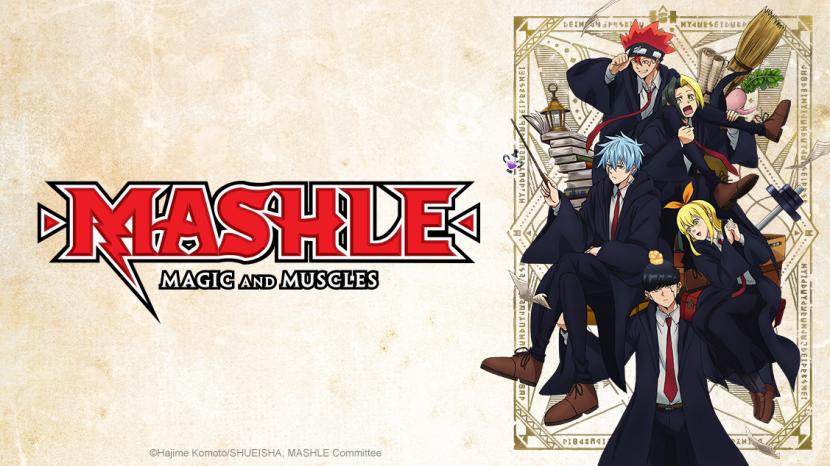 Poster anime Mashle: Magic and Muscles.