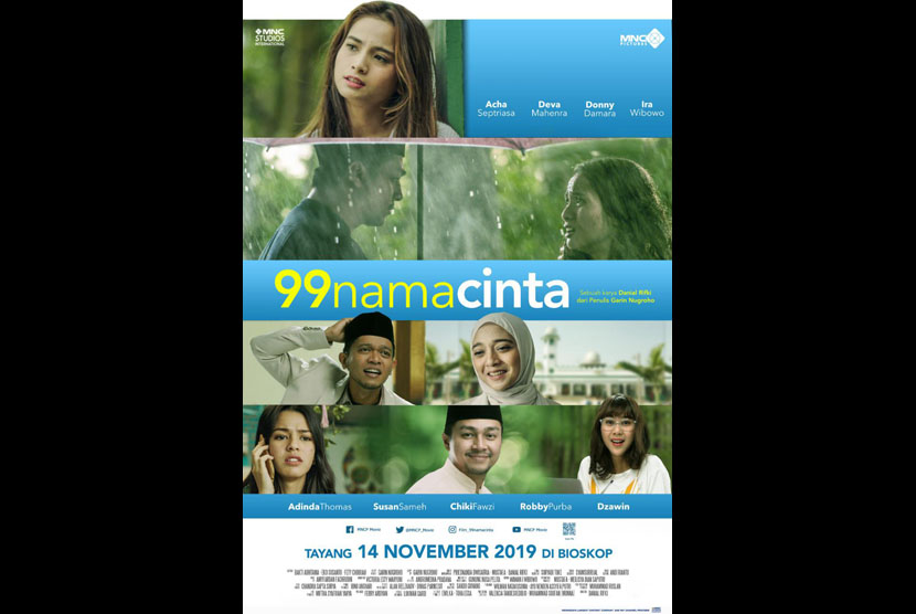 Poster film 99 Nama Cinta. 