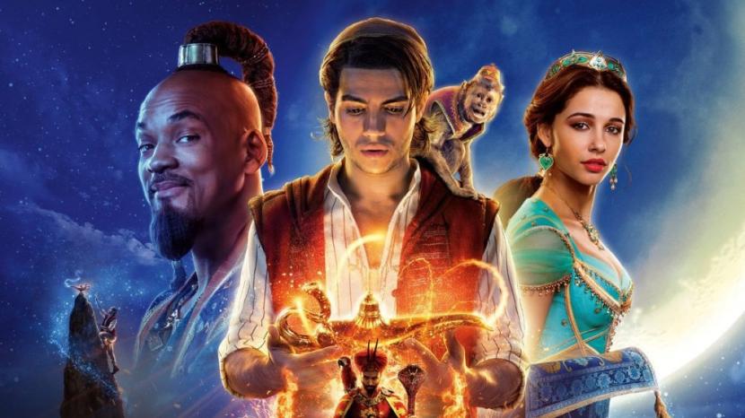Poster film Aladdin. Pemeran Aladdin di film live-action, Mena Massoud, tak yakin film Aladdin 2 akan terwujud.