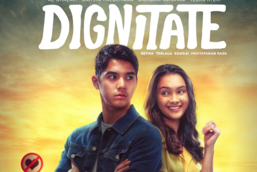 Poster film Dignitate yang dibintangi Al Ghazali dan Caitlin Halderman.