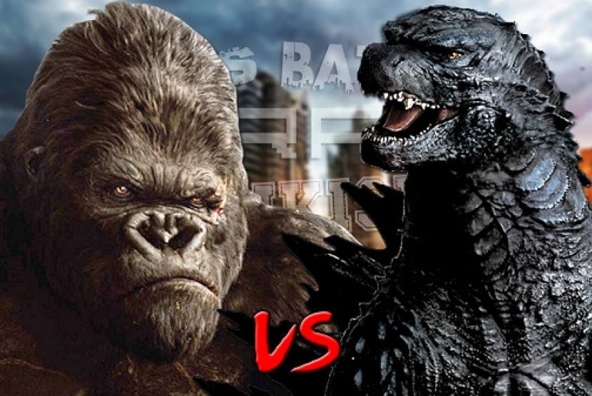 Poster film King Kong vs. Godzilla.