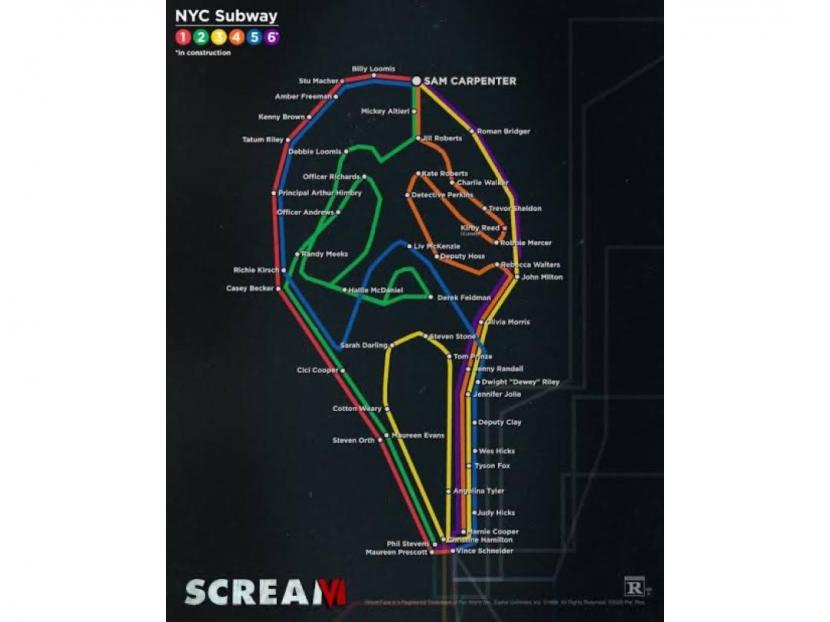 Poster film Scream 6. 