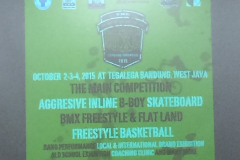 Poster Indonesia Open X-sports Championship di Bandung.