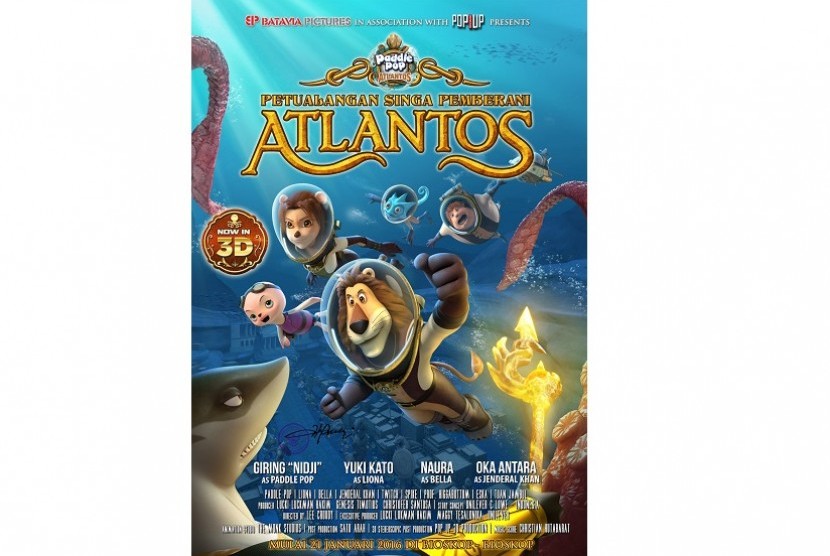 Poster 'Petualangan Singa Pemberani Atlantos'