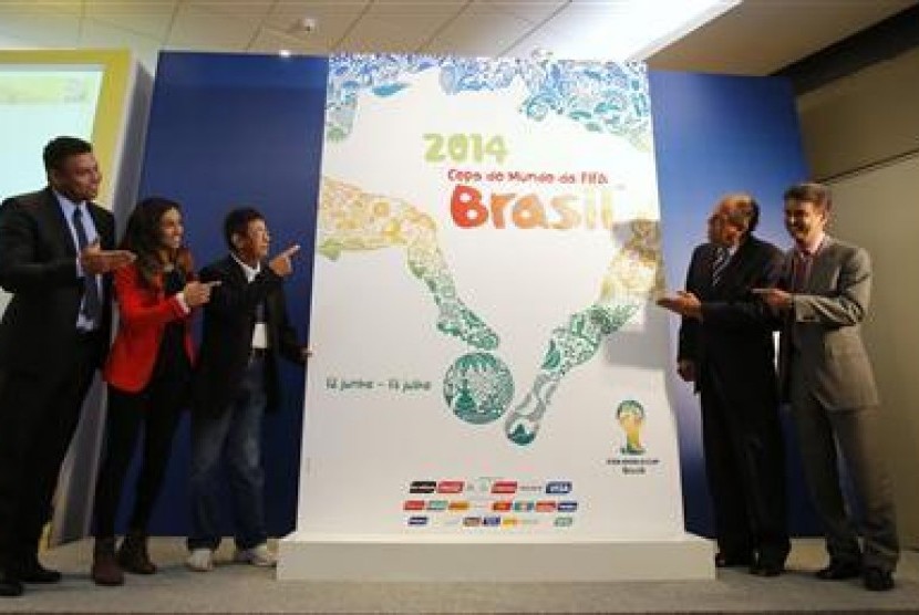 Poster resmi Piala Dunia 2014 di Brazil