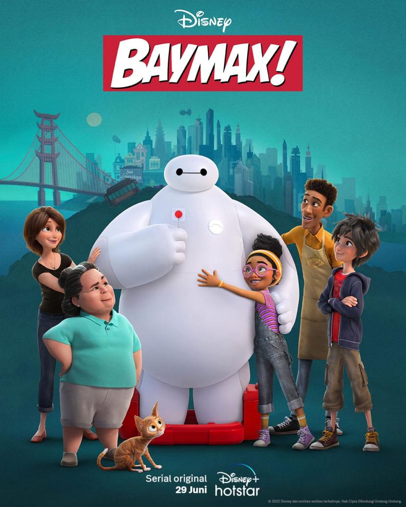 Poster serial Baymax! Aksi manis Baymax dikemas dalam serial 