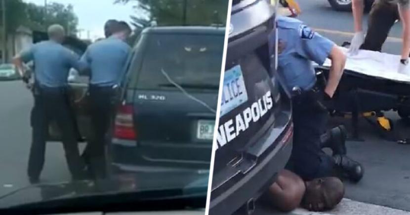 Potongan video yang memperlihatkan polisi menekan lututnya di leher George Floyd yang membuatnya meninggal memicu kemarahan publik AS karena dianggap pembunuhan berbasis rasial. 