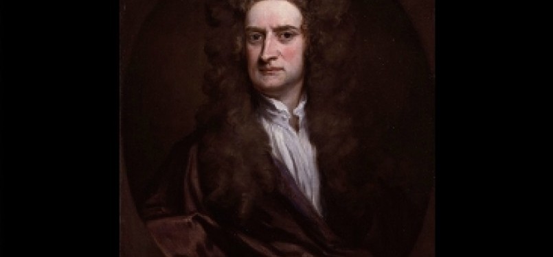 Potret Isaac Newton lukisan Godfrey Kneller