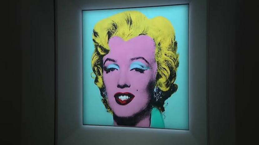 Potret Marlyn Monroe karya seniman Andy Warhol yang menjadi karya seni termahal abad ke-20.