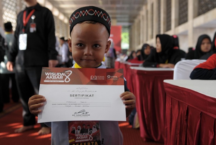 PPPA Daarul Qur’an menggelar Wisuda Akbar ke-9 Indonesia menghafal  di Masjid Istiqlal, Jakarta Pusat.