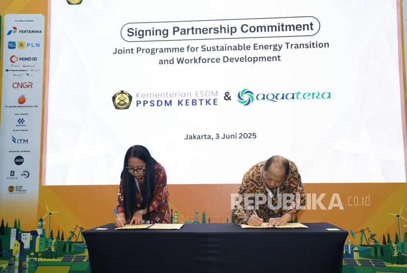 PPSDM KEBTKE Kementerian ESDM meneken kerja sama dengan Aquatera Ltd.