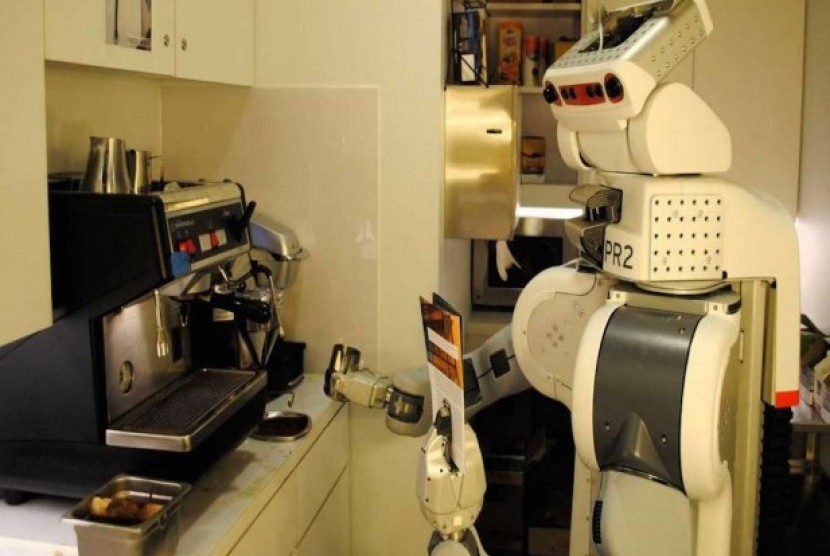 PR2 robot barista yang bisa membuat kopi (ilustrasi). Sebuah kafe di Daejeon, Korea Selatan mulai mengoperasikan sebuah robot barista untuk melayani konsumen,